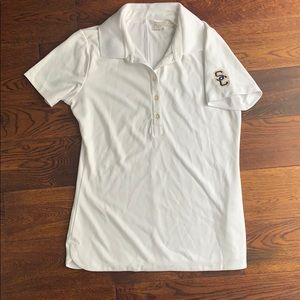 White Nike golf polo